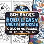 Bold and Easy Under The Ocean Coloring Book