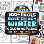 Bold and Easy Winter Coloring Pages