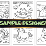 Bold and Easy Farm Animal Coloring Pages