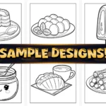 Bold Easy Mexican Treats Coloring Pages