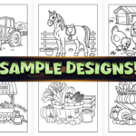 Bold and Easy Cozy Farm Coloring Pages