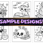 90+ Bold and Easy Cute Witch Stuff Coloring Book