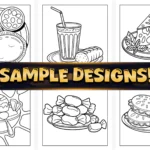 Bold Easy Mexican Treats Coloring Pages