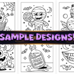 Bold and Easy Spooky Stuff Coloring Pages