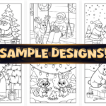 Bold and Easy Christmas Hygge Coloring Pages