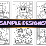 Bold and Easy Spooky Besties Coloring Pages