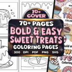 Bold and Easy Sweet Treats Coloring Pages