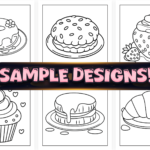 Bold and Easy Sweet Treats Coloring Pages