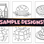 Bold and Easy Sweet Treats Coloring Pages