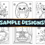 Bold and Easy Cozy Winter Coloring Pages Bundle | KDP Interior