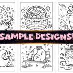 Bold Easy Cute Spring Coloring Pages