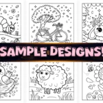 Bold Easy Cute Spring Coloring Pages