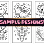 Cute Easy Cozy Girl Love Coloring Pages
