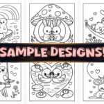 Cute Easy Cozy Date Coloring Pages