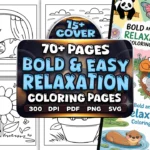 Bold Easy Relaxation Coloring Pages