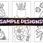 Bold Easy Creative Girly Coloring Pages