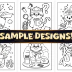 Simple Animal in Costumes Coloring Pages