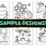 Bold Easy Little Garden Coloring Pages