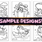 Bold Easy Cute Unicorn Coloring Pages