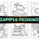 Bold Easy Cute Dinosaur Coloring Pages