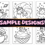 Bold Easy Cute Unicorn Coloring Pages