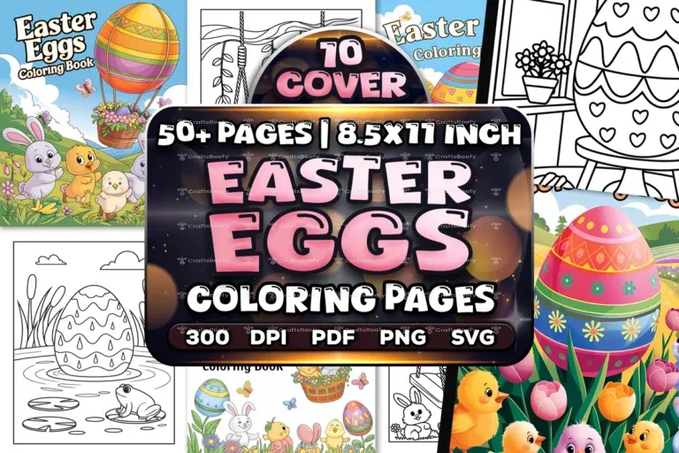 Easter Eggs Coloring Pages