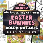 Easter Bunnies Coloring Pages