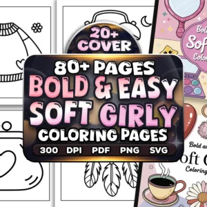 Bold Easy Soft Girly Coloring Pages