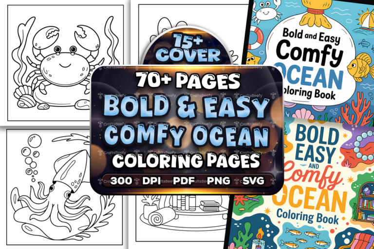 Bold Easy Comfy Ocean Coloring Pages