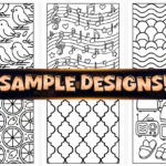 Bold Easy Cozy Pattern Coloring Pages