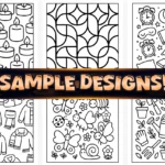 Bold Easy Cozy Pattern Coloring Pages