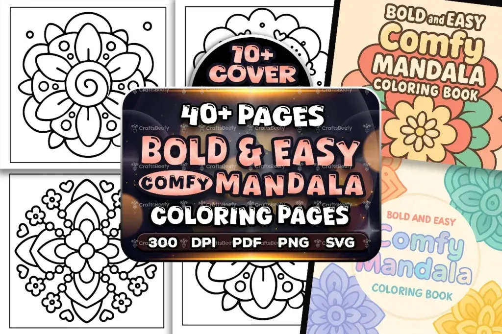 Comfy Mandala Coloring Page