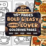 40+ Bold Easy Coffee Lover Coloring Pages