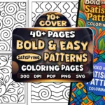 40+ Easy Satisfying Patterns Coloring Pages