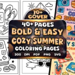 Cozy Summer Coloring Pages