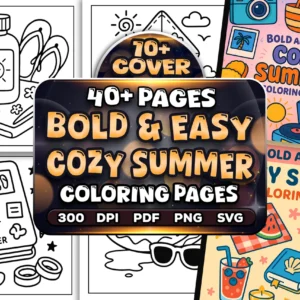 Cozy Summer Coloring Pages