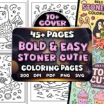 45+ Bold Easy Stoner Cutie Coloring Pages