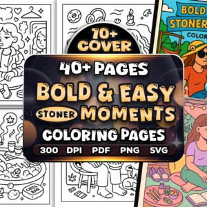 40+ Bold Easy Stoner Moments Coloring Pages