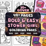 40+ Bold Easy Stoner Girl Coloring Pages