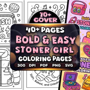 40+ Bold Easy Stoner Girl Coloring Pages