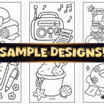 40+ Easy Comfy Summer Coloring Pages