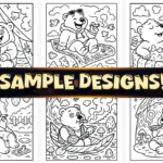 Beary Stoned Stoner Moments Coloring