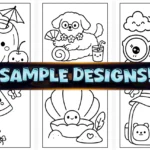 40+ Easy Kawaii Summer Coloring Pages