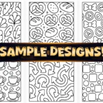 40+ Easy Satisfying Patterns Coloring Pages