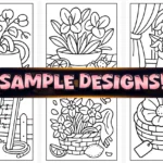 40+ Bold Easy Flower Coloring Pages