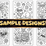 50+ Easy Trippy Summer Coloring Pages
