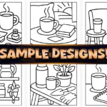 40+ Bold Easy Coffee Lover Coloring Pages