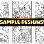 Beary Stoned Stoner Moments Coloring