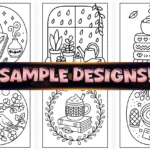40+ Bold Easy Cozy Canvas Coloring Pages