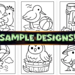 40+ Bold Easy Cute Bird Coloring Pages